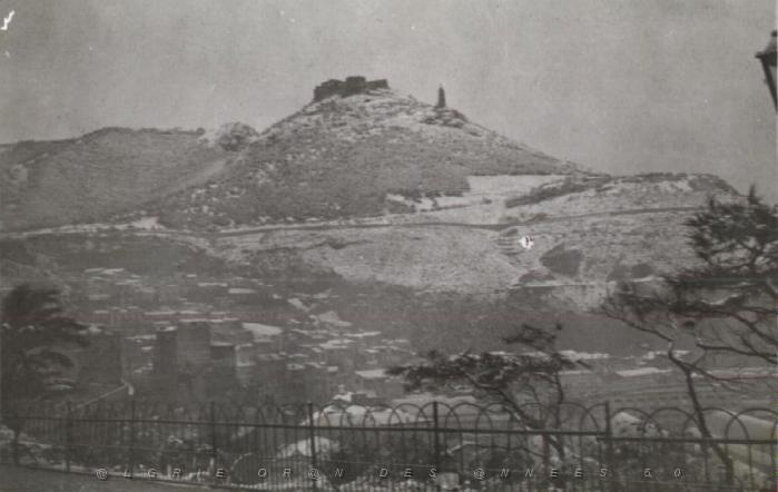 ORAN NEIGE sous la neige en 1931.jpg